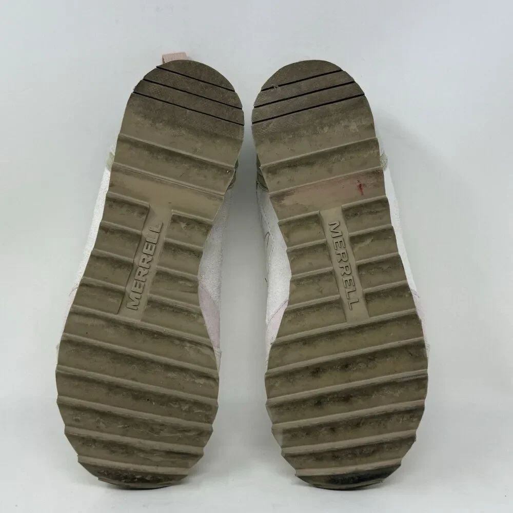 Merrell Alpine Shoes Womens 8.5 Oyster White Rose Pink Lace Up Sneakers